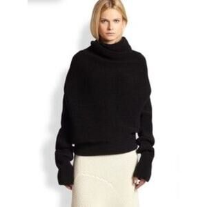 Acne Studios Galactic Ribbed Wool Sweater | Black | Small